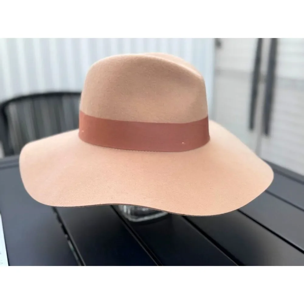 Brixton Supply Company Piper Blush Wool Floppy Felt Panama Hat SZ S (7 = 56 CM) - Picture 10 of 12